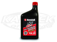 Kendall GT-1 High Performance 5W-20 Motor Oil 5W-20 1 Quart Bottle
