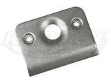 Short Dimpled Quarter Turn Panel Fastener Tab For #6 Buttons And Springs With Broke Edge