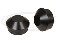 Black Anodized Aluminum Tube End Caps For 2 Inch x 0.120 Wall Tubing Sold As A Pair