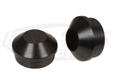 Black Anodized Aluminum Tube End Caps For 2 Inch x 0.120 Wall Tubing Sold As A Pair