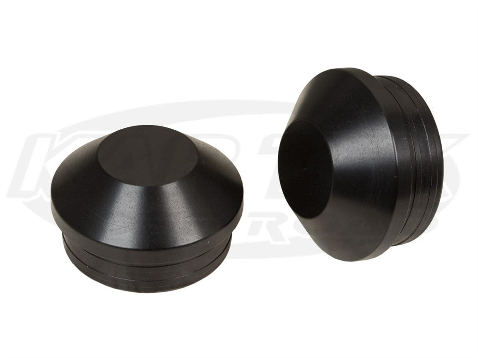 Black Anodized Aluminum Tube End Caps For 1-3/4 x 0.120 Wall Tubing Sold As A Pair