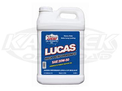Lucas Oil 20W-50 Plus High Performance Motor Oil 20W-50 2-1/2 Gallon Jug