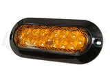 6" Oval Surface Mount 15 LED Running/Turn Light Yellow Lens