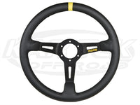 MOMO Mod 08 Rally Steering Wheel 350mm Dia. x 90mm Dish Leather