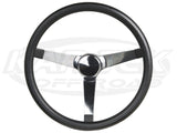 EMPI 3-Spoke Solid Steering Wheel 14" Dia. x 3-1/2" Dish