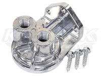 EMPI Cast Oil Filter Adapter - Up Ports For HP1 Filters