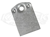 Tall Dimpled Quarter Turn Panel Fastener Tab For #6 Buttons And Springs With Flat Edge