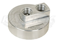 Pure Power Oil Filter Block Off Adapters 13/16