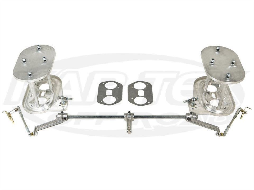 Billet Dual Weber IDF Air Intake Kit IDF Race w/ Throttle Linkage