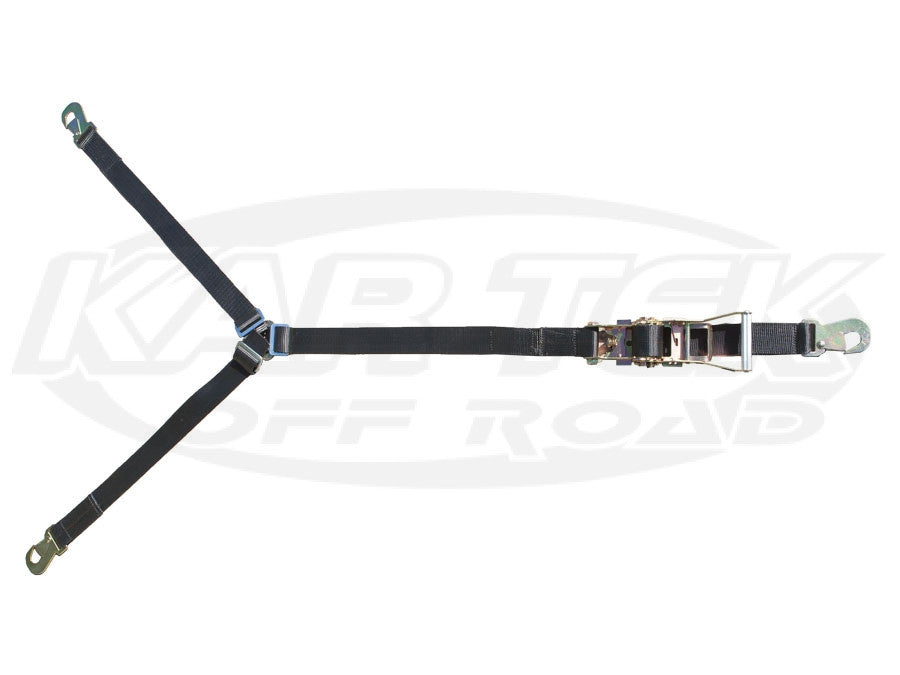 EOD 3-Way Ratcheting Spare Tire Tie Down Y-Strap – 1.5" Width, UTV Truck Jeep