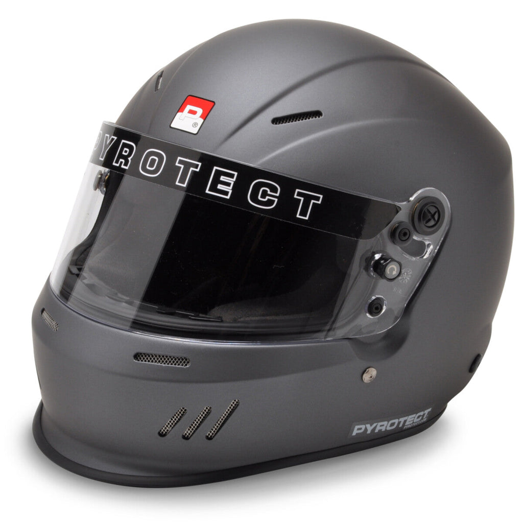 PYROTECT HELMET ULTRASPORT DUCKBILL FLAT BLACK MED | Racegear WA