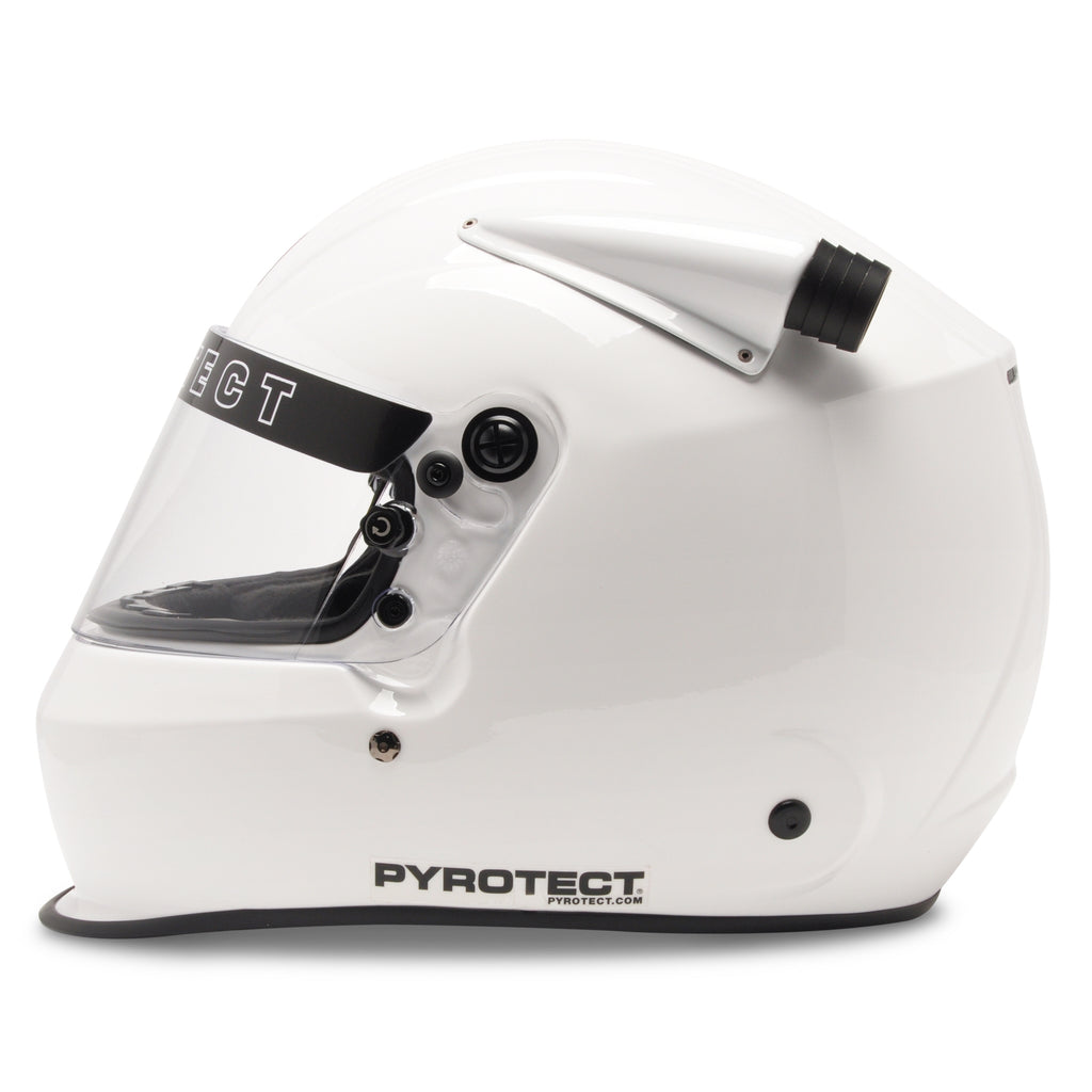 Pyrotect Small Ultra-Sport Mid Forced Air Duckbill SA2020 White Helmet ...