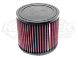 Round Straight Cone Air Filters 2-7/8" Flange Dia., 4" dia., 5-3/8" Tall