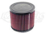 Round Straight Cone Air Filters 4" Flange Dia., 7" dia., 9" Tall