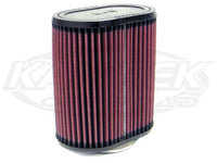 Oval Straight Cone Air Filters 2-3/4