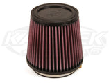 Round Tapered Cone Air Filters 3" flange dia. 6" tall