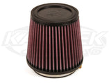 Round Tapered Cone Air Filters 3" flange dia. 5" tall