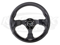 NRG Pilota Series Steering Wheels 320mm Sport w/ Carbon Fiber Looking Inserts