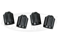 Slime Standard Black Valve Caps 4 Pack Black