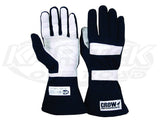Crow Standard Black Driving Gloves Extra Small