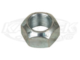 Grade 8 Fine Thread 9/16-18 Stover Lock Nut Silver Zinc Plated