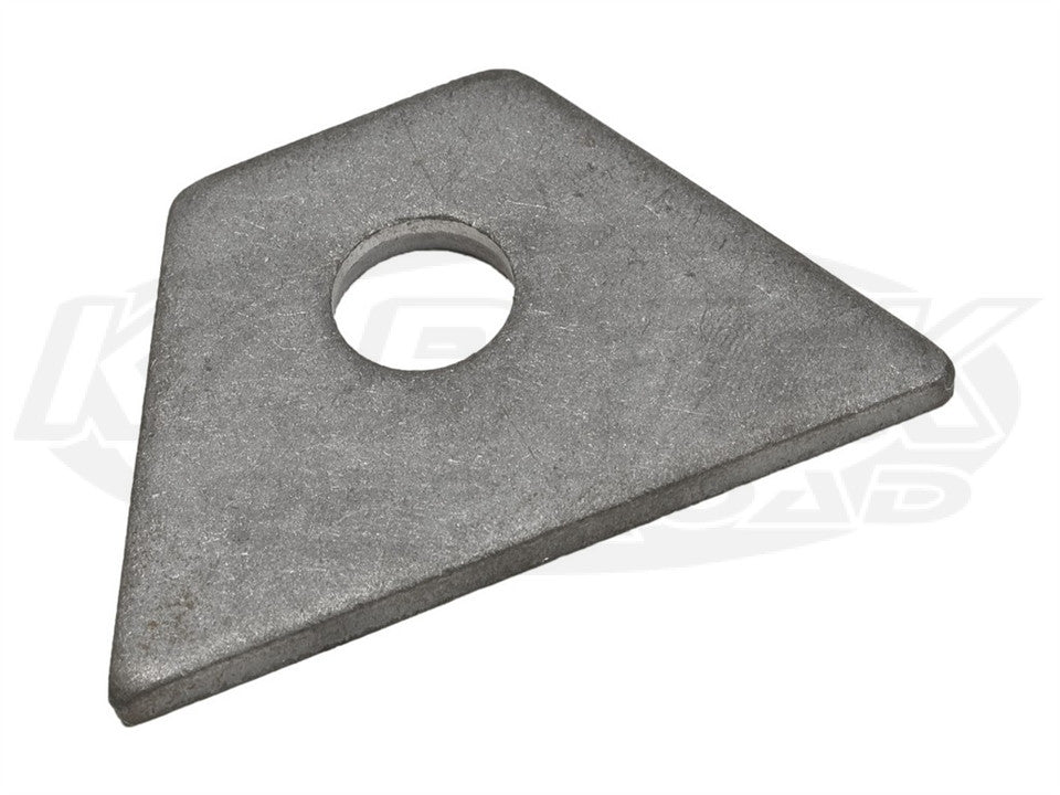 Flat Trapezoid Tabs 1/2" Hole, 7/8" SF, .090" Thick, Pair
