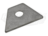 Flat Trapezoid Tabs 1/2" Hole, 7/8" SF, 3/16" Thick, 4 Pack