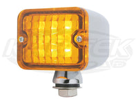 6 LED Medium Rod Tail Light - Amber Amber LED, Amber Lens