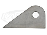 Flat Wing Offset Tabs 1/2" Hole, 1" SF, 3/16" Thick, Pair