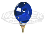Blue 4" Round Stem Mount Tail Light With Chrome Backing Dual Filament Sold Individually