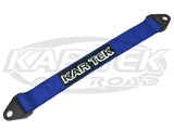 Kartek 8 Inch Long Blue Four Layer Suspension Limiting Strap With 4130 Heat Treated Chromoly Ends
