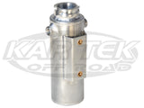 CBR Performance Products Satin Finish Aluminum 1 Quart Radiator Surge Tank 3" Diameter 9" Tall
