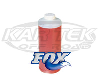 Fox 7W Red Extreme Shock Absorber Oil For Factory Series Or Performance Series Shocks 1 Quart Bottle