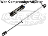 Fox Racing Shocks Chrome Body 2" Body 8.5" Stroke 5/8" Shaft Hose Remote Reservoir With LSC Adjuster