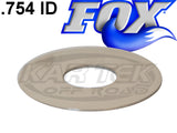 Fox Shocks Rebound Or Compression Valving Shims 0.010" Thick 1.600" Outside Diameter 0.754" ID