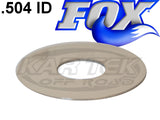 Fox Shocks Rebound Or Compression Valving Shims 0.010" Thick 0.800" Outside Diameter 0.504" ID