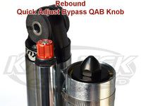 Fox Red Rebound Quick Adjusting Bypass Knob Kit For 2.5, 3.0, & 3.5 External Bypass Shocks