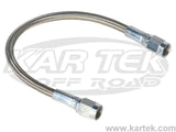 Fragola 22" Long AN -3 Female Straight To AN -3 Female Straight Stainless Steel Brake Lines / Hoses