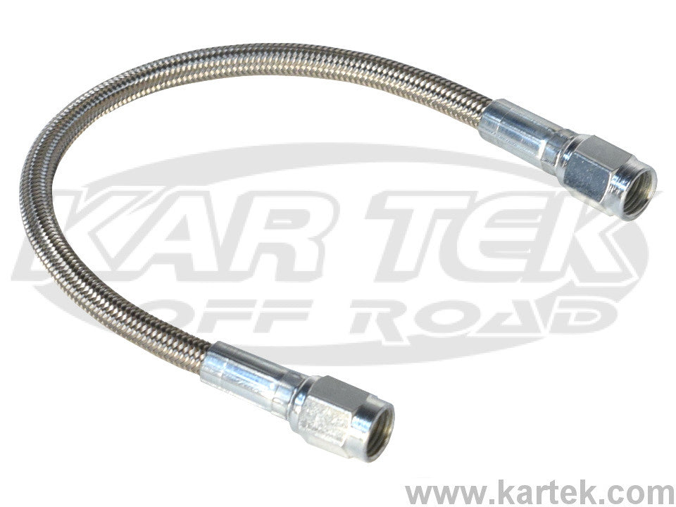 Fragola 44" Long AN -3 Female Straight To AN -3 Female Straight Stainless Steel Brake Lines / Hoses