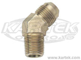 Fragola AN -4 Male To 1/8" NPT National Pipe Taper Thread Steel 45 Degree Adapter Fittings