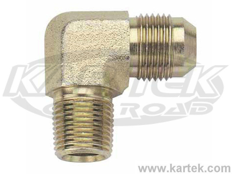 Fragola AN -8 Male To 3/8" NPT National Pipe Taper Thread Steel 90 Degree Adapter Fittings