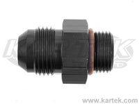 Fragola AN -12 Male To 3/4-16 Thread Male O-Ring Port ORB Black Anodized Aluminum Fittings