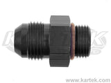 Fragola AN -6 Male To 7/8-14 Thread Male O-Ring Port ORB Black Anodized Aluminum Fittings