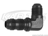 Fragola AN -6 Male To AN -6 Male Black Anodized Aluminum 90 Degree Bulkhead Union Adapter Fittings