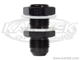 Fragola AN -8 Male Black Anodized Aluminum Fuel Cell Bulkhead Fittings Includes Nut And Washers