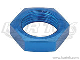 Fragola AN -16 Blue Anodized Aluminum 1-5/16-12 Thread Bulkhead Nut For Tee Fittings Or Unions