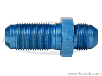 Fragola AN -4 Male To AN -4 Male Blue Anodized Aluminum Straight Bulkhead Union Adapter Fittings