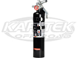 H3R Performance 2.5 Lbs Black Fire Extinguisher Regular Dry Chemical Extinguisher Class A:B:C