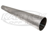 Plain Raw Mild Steel Exhaust Megaphone Tube 1.50" Outside Diameter to 3.50" Outside 17.5" Long