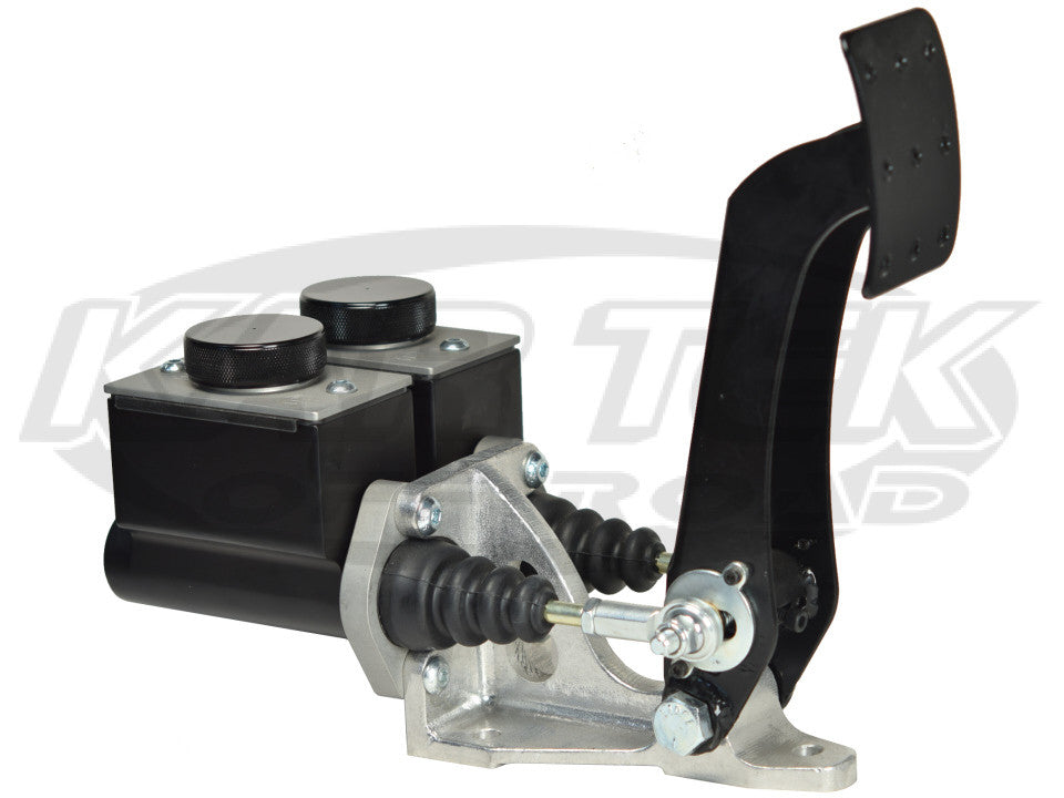 Jamar Performance Floor Mount Dual Brake Master Cylinder Pedal Assembly With Short Reservoirs